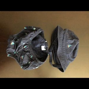 Janie and Jack diaper cover and matching hat